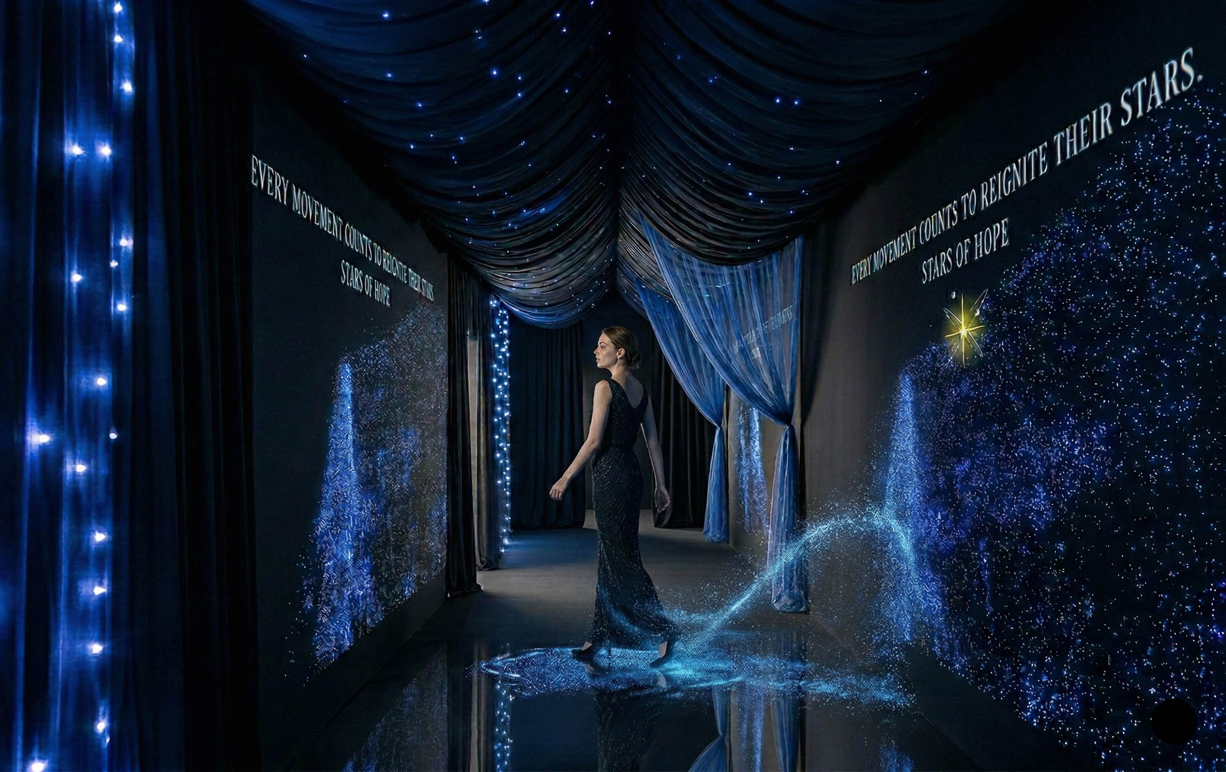 The Star Wall AR constellation projection