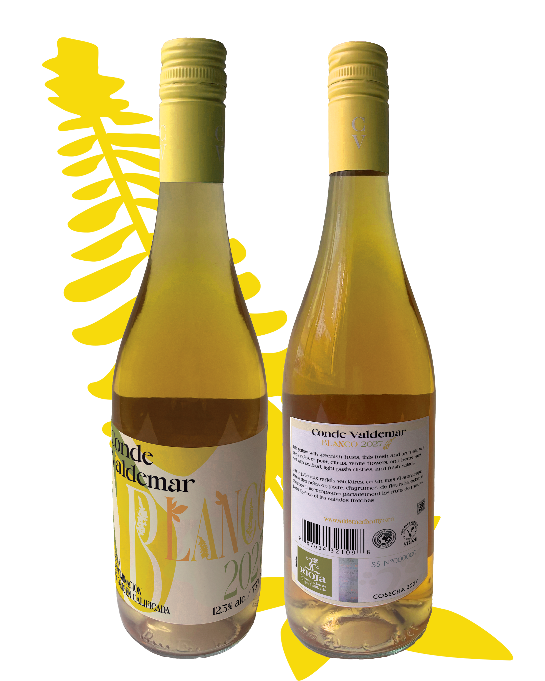 Bottle of Conde Valdemar Reserva wine